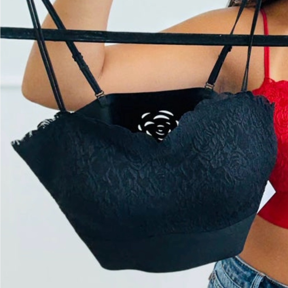 Elegant Black Lace Bralette